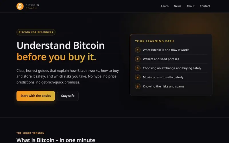 Screenshot bitcoin-coach.net